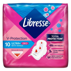 Прокладки гігієнічні Libresse Ultra Normal Soft Deo 4 краплі 10шт