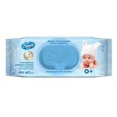 Серветки вологі Smile Baby з екстрактом ромашки і алое 100шт
