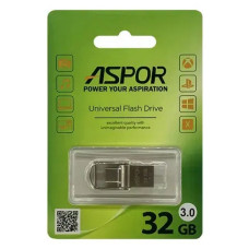 Флешка Aspor AR 32GB 104 USB-A плюс Type-C срібло