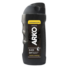 Гель для душу і шампунь Arko Men 2in1 Black 260мл