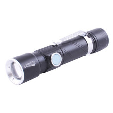 Ліхтар Police 802-T6 ЗП micro USB 1x18650 zoom затискач box