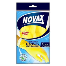 Рукавички гумові Novax зміцнені S 1пара