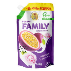 Крем-мило For my Family Маракуя та камелія рідке дой пак 560мл