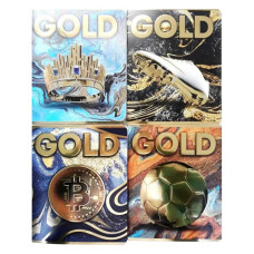 Зошит у клітку Тетрада 48 листів SUPER GOLD МІКС 1/2