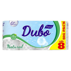 Туалетний папір Диво Natural Premio 3 шари білий 8 шт