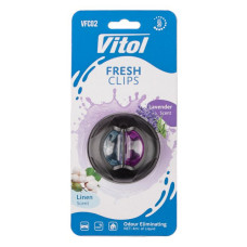 Освіжувач повітря Vitol на обдув Fresh Clips Linen плюс Lavender Освіжувач повітря Vitol на обдув Fresh Clips Linen плюс Lavender
