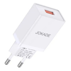 Мережевий зарядний пристрій Jokade JB047/JB021 1USB/3А ??білий Мережевий зарядний пристрій Jokade JB047/JB021 1USB/3А ??білий