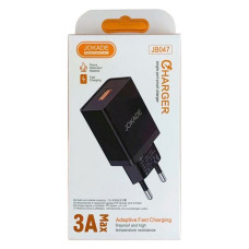 Мережевий зарядний пристрій Jokade JB047/JB021 1USB/3A чорний Мережевий зарядний пристрій Jokade JB047/JB021 1USB/3A чорний