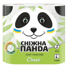 Туалетний папір Сніжна Панда Classic 2 шари 4 шт Туалетний папір Сніжна Панда Classic 2 шари 4 шт