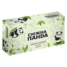 Серветки косметичні Сніжна Панда 2-шарові в коробці 150шт