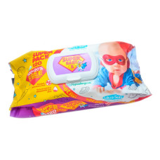 Серветки вологі Super Baby SuperPack Ромашка і Aлое Вера 120шт