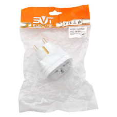 Перехідник SVT Electric SVT-7369 Англія 10/16А 250V білий