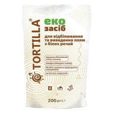 Засіб для відбілювання та виведення плям з білих речей Tortilla Еко 200г