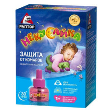 Рідина від комарів Некусайка Раптор для дітей без запаху 30 ночей