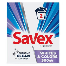 Пральний порошок автомат Savex Premium Whites & Colors 300г