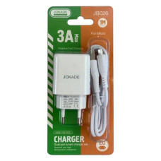 Мережевий зарядний пристрій Jokade JB026 FC 3A USB-A плюс USB-A плюс USB Micro білий Мережевий зарядний пристрій Jokade JB026 FC 3A USB-A плюс USB-A плюс USB Micro білий
