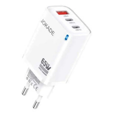 Мережевий зарядний пристрій Jokade JB101 PD 65W USB-A плюс 2USB-C білий