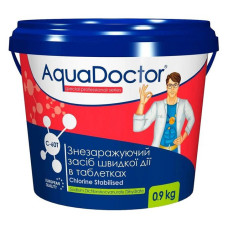 Хлор для басейну AquaDOCTOR швидкої дії Шок 1 кг таблетки 20г