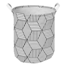 Кошик Idea Home TC-38 кругла тканинна Geometry 35x45см