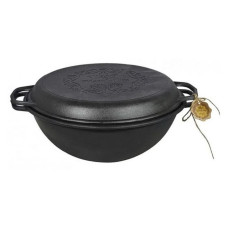 Казан Наша Майстерня WOK V15СPWok 15л d40см h19.3см чугун крышка-сковорода