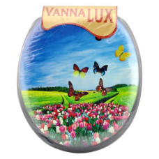 Сидіння для унітазу м'яке Vanna Lux чорне
