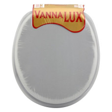 Сидіння для унітазу м'яке Vanna Lux без малюнка сіре
