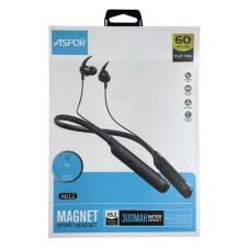 Bluetooth навушники Aspor А612 Magnetic Sport чорні