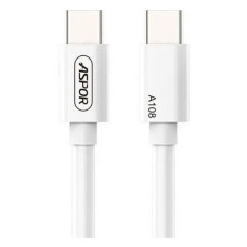 Кабель Aspor A108L PD Computer Fast Charge Type-C 100W 2м білий type-c to type-c