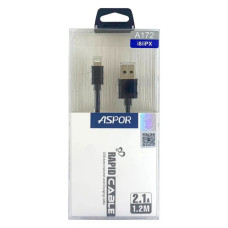 Кабель Aspor A172 Lightning 2.1А 1.2м чорний