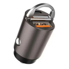 Автомобільний зарядний пристрій Aspor A908 блочок QC плюс PD 30W USB/USB-C Mini графіт