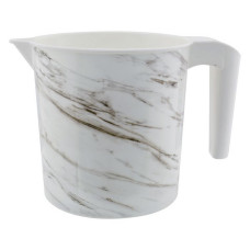 Кружка мірна пластикова для харчових продуктів DECOR 1.4л білий мармур з фотомалюнком Туреччина