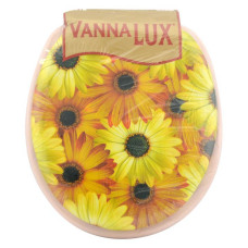 Сидіння для унітазу Vanna Lux м'яке бежеве