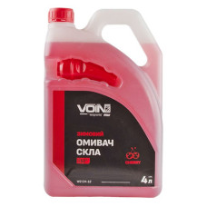 Омивач для скла Voin зимовий -12 4л Вишня каністра з лійкою