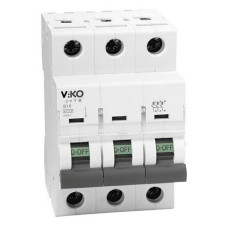 Автомат триполюсний Viko тип C 6А 4.5кА