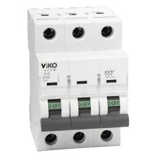 Автомат триполюсний Viko тип C 25А 4.5кА
