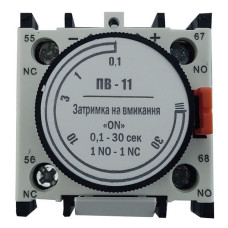 Додатковий контакт Techno Systems ПВ11 затримка на вкл 0.1-30сек 1NO плюс 1NC