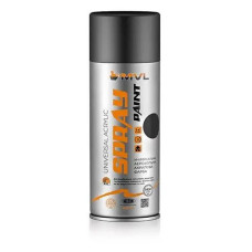 Аерозольна фарба-емаль MVL Spray Paint 9005 400мл чорна глянець