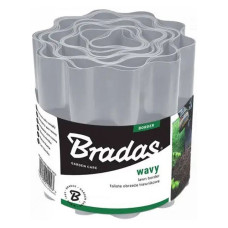 Бордюр садовий Bradas OBFLGY 0925 хвилястий 25смх9м світло-сірий