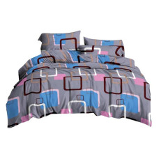Постільна білизна Textile House бязь 65 200х220см євро блакитний рожевий