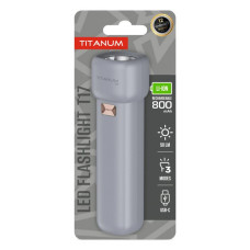Портативний ліхтарик світлодіодний Titanum TLF-T17 50Lm Gray