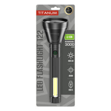 Портативний ліхтарик світлодіодний Titanum TLF-T22 400Lm Black