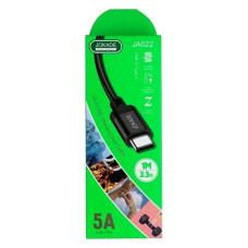Кабель Jokade JA022 Silicone Type-C 5A 1м чорний Кабель Jokade JA022 Silicone Type-C 5A 1м чорний