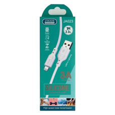 Кабель Jokade JA023 Lightning 3А 1м Silicone білий Кабель Jokade JA023 Lightning 3А 1м Silicone білий