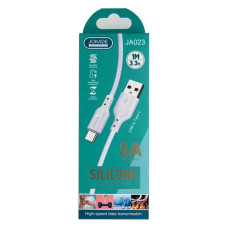 Кабель Jokade JA023 Type-C 5A 1м Silicone білий Кабель Jokade JA023 Type-C 5A 1м Silicone білий
