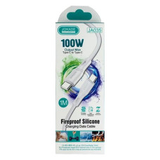 Кабель Jokade JA035 Type-C to Type-C 100W 1м Silicone білий