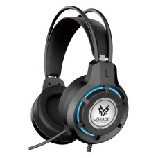 Навушники Jokade провідні накладні з мікрофоном JD053 RGB Colored чорний Навушники Jokade провідні накладні з мікрофоном JD053 RGB Colored чорний