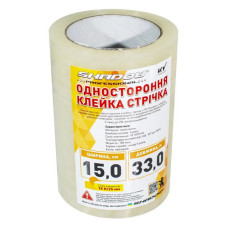 Скотч УФ-стабілізований 36 міс для ремонту теплиць 100мкм 15смх33м