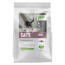 Сухий корм StarDeyl Cats Fish для стерилізованих котів Риба 10кг