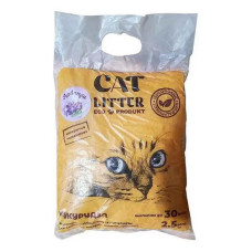 Кукурудзяний наповнювач Cat Litter для котячих туалетів лаванда 2.5кг
