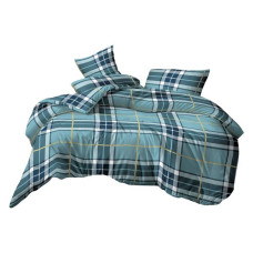 Постільна білизна Textile House Бязь 65 180х210см двоспальне бязь клітинка смарагд